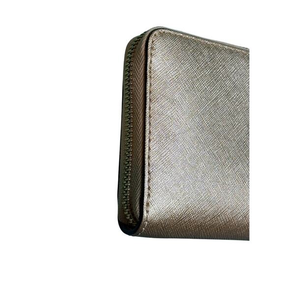 MICHAEL Michael Kors Jet Set Travel Metallic Leather Wallet*Gorgeous*Like new - Picture 11 of 11